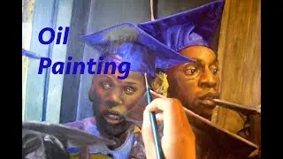 Realtime Oil Painting Graduation Caps (WIP) - PatDowArt
