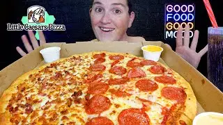 ASMR | LITTLE CAESAR'S | Slices N Stix Pizza | MUKBANG Eating Show