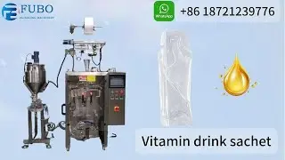 Electrolyte replenishment Sports drink pouch packing machine | Special shape sachet packing machine