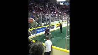 Peterborough Lakers Fight against Brampton