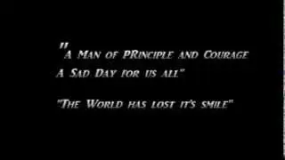 Nelson Mandela - Cardiff, Wales 1998 - Tribute from the people of Wales