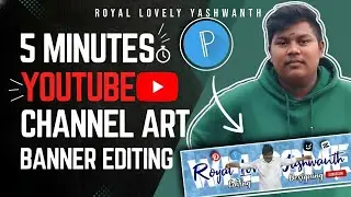 How to Create a YouTube Banner in 5 Mins Mobile Pixellab Tutorial