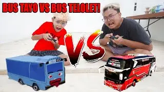BOCIL SD BALAPAN BUS TAYO VS BUS TELOLET SAMPAI HANCUR TABRAKAN!!!