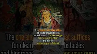 What is the one single method that suffices for clearing away all obstacles by Guru Rinpoche