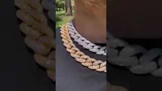💧 20MM ICED OUT MIAMI CUBAN NECKLACE #iceypyramid #necklace #chain