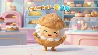 🍈🥐Learn Japanese Bakery Vocabulary 🍩🍞 (Donut, Cream Puff, Melon Pan)