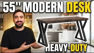 Tribesigns 55&rdquo; Writing Computer Desk &ndash; Heavy-Duty & Modern