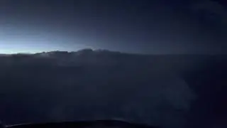 Midwest Lightning above clouds