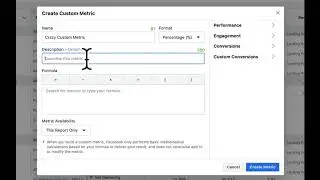 Facebook Ads Reporting - Custom Metrics