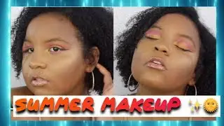 SUMMER GLOW MAKEUP TUTORIAL| FENTY BEAUTY BEACH PLEASE COLLECTION