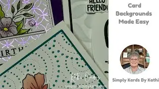 Creating Backgrounds for Handmade Cards | Easy Embossing, Foiling & Stenciling
