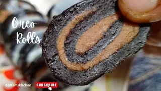 Oreo Swiss Roll || How to make Oreo Rolls #affamskitchen #oreo #oreorecipes #swissrolls