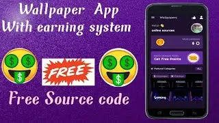 Android Studio source code ! Free Source code Wallpaper App ! Make Money Online 2021