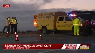 Search underway after vehicle plunges into ocean off Highway 1 near Hurricane Point