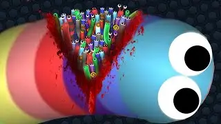 Slither.io 1,000,000,000,000,000 PRO SNAKES vs 1 GIANT SNAKE | Epic Slitherio Gameplay