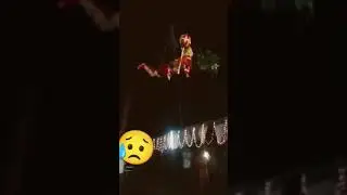 #mishap रामलीला के समय का घटना 😥😥😥😥 #shorts #hanumanji #accident #ramleela #ramleela_accident