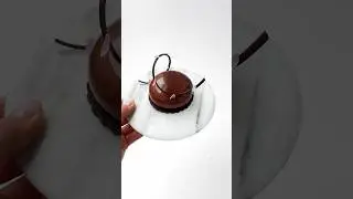 Step-by-step: Petit Fours w. Rum and Chocolate Truffle 🤎 #petitfour #cake #baking #shorts #tutorial