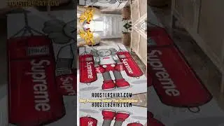 BUY NOW Kaws Boxing Supreme Luxury Rug Living Room || Roostershirt