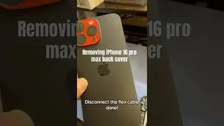 Как снять и заменить заднюю крышку iPhone 16 Pro Max #факты #советы #сделайсам #смартфон #ремонт ...