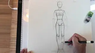 Basic Fashion Figure Drawing Demo (SpeedX2)