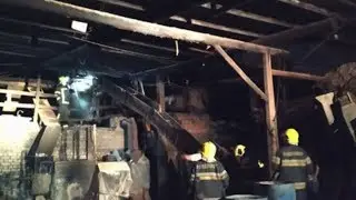 Principio de inc&ecirc;ndio em empresa de cer&acirc;mica assusta trabalhadores