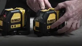 Dewalt DCE0822D1R QW 2 Point Cross Line Laser, Red, 10.8 V