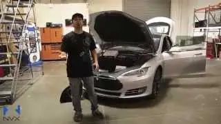 Установка звуковой системы NVX для Tesla Model S 