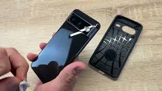 Spigen Liquid Air H&uuml;lle Kompatibel mit Google Pixel 8 -Schwarz Unboxing und Anleitung
