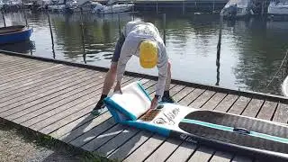 How to fold the unlimited Yster ISUP 17'3 x26  Linear ft  Craig Sawyer