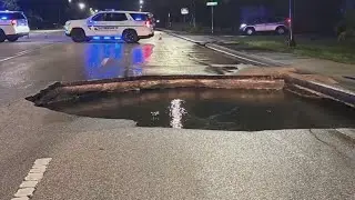 Girl swept into drain after water main break in Sarasota