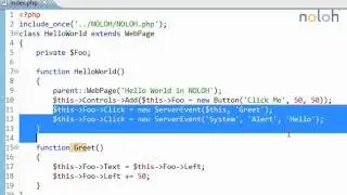 NOLOH PHP Framework: Part 5/7 - Events - Assigning Multiple Events