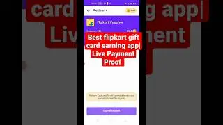 Best flipkart gift card earning app| Live Payment Proof|Free gift cards earning app #shorts