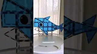 🦈Daddy Shark Ball Run #sharkweek #connetixtiles #ballrun #magnetictiles #openendedplay