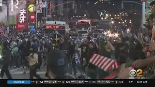 Biden Supporters Crowd Streets Of NYC In Celebration