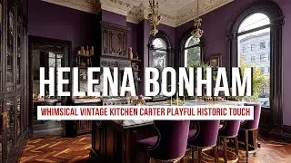Whimsical Vintage Kitchen Inspired by Helena Bonham Carter Playful Historic Touch