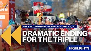 DRAMATIC ENDING FOR THE TRIPLE | Highlights | FIS Nordic Combined