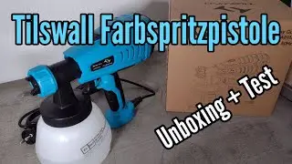 Tilswall 550W Elektrisches Farbspritzgerät Test und Unboxing