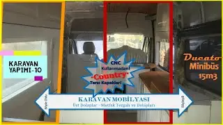 KARAVAN YAPIMI-10 | Country Tarzı Kapak | Mutfak Tezgahları ve &Uuml;st Saklama Dolapları #karavanmobilya