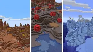 Mushroom, Eroded Badlands, and Iceberg Seed for Java 1.17.1 | Minecraft