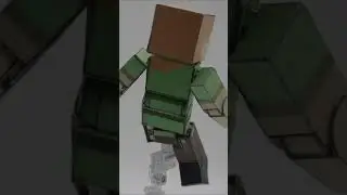 Making my own Ultimate Minecraft Alex Papercraft/PaperToy #shorts #minecraft