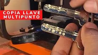 Como Hacer Llave MULTIPUNTO en Maquina Duplicadora de Llaves