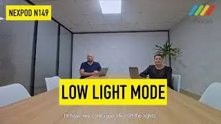 Low Light Mode | Nexvoo N149 4K UHD AI-Powered Video Conference Camera with Bluetooth