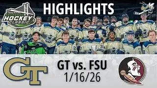 HIGHLIGHTS: Georgia Tech vs. Florida State | 2026 Savannah Hockey Classic | 1/16/26