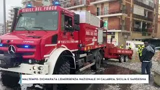 MALTEMPO: DICHIARATA L’EMERGENZA NAZIONALE IN CALABRIA, SICILIA E SARDEGNA