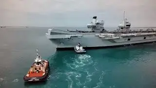 The Royal Navy Aircraft Carrier HMS Prince of Wales Visits Darwin