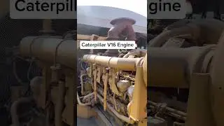 Caterpillar V16 Engine Roars to Life#V16Engine #DieselEngine #EngineStartup #shortsvideo