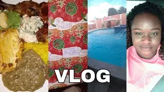 VLOG : Christmas And Boxing Day Festivities |Alot Of Food | Milestone Villa Staycation 