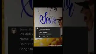 Requested name:-Sowrin..If u want your name comment below❤️👇#Calligraphy #names #Shorts #trending