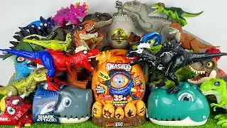 Jurassic World Unboxing Review Asmr Dinosaur T-rex Indominus Rex Spider- Rex Triceratops Stegosaurus