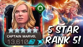 5 Star Captain Marvel Rank 5 Act 6 GOD MODE Gameplay! - Marvel Contest of Champions